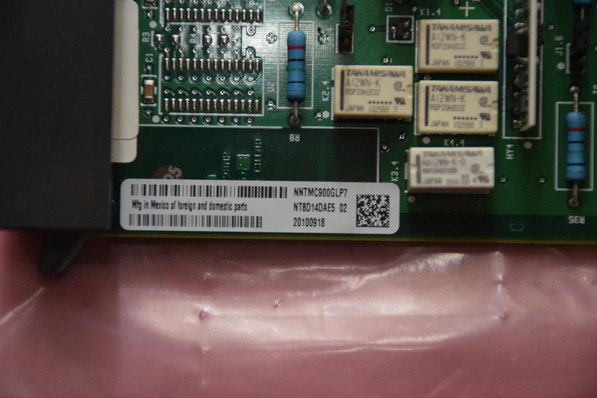 Used Nortel NT8D14DAE5 02 X UNIV TRK Circuit Card, RLSE 02, for CS1000