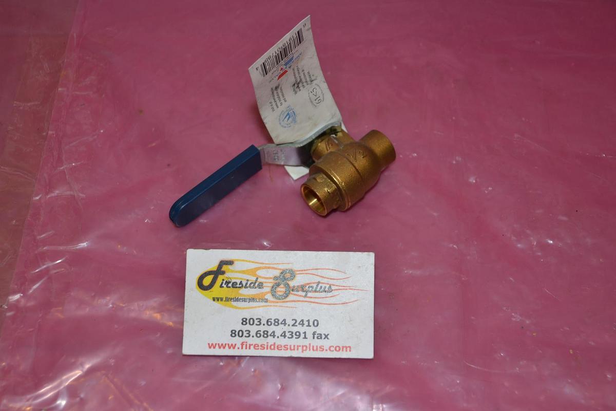 LOT OF 2 AMERICAN VALVE M100S BALL VALVE 1/2" 1/2 " NEW