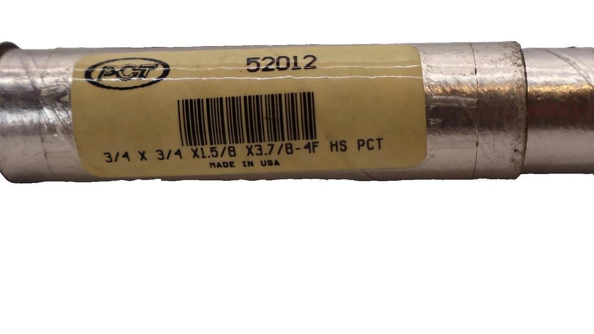 (NEW) PCT 3/4 x 3/4 x 1.5/8 x 3.7/8-4F HS , 52012 End Mill