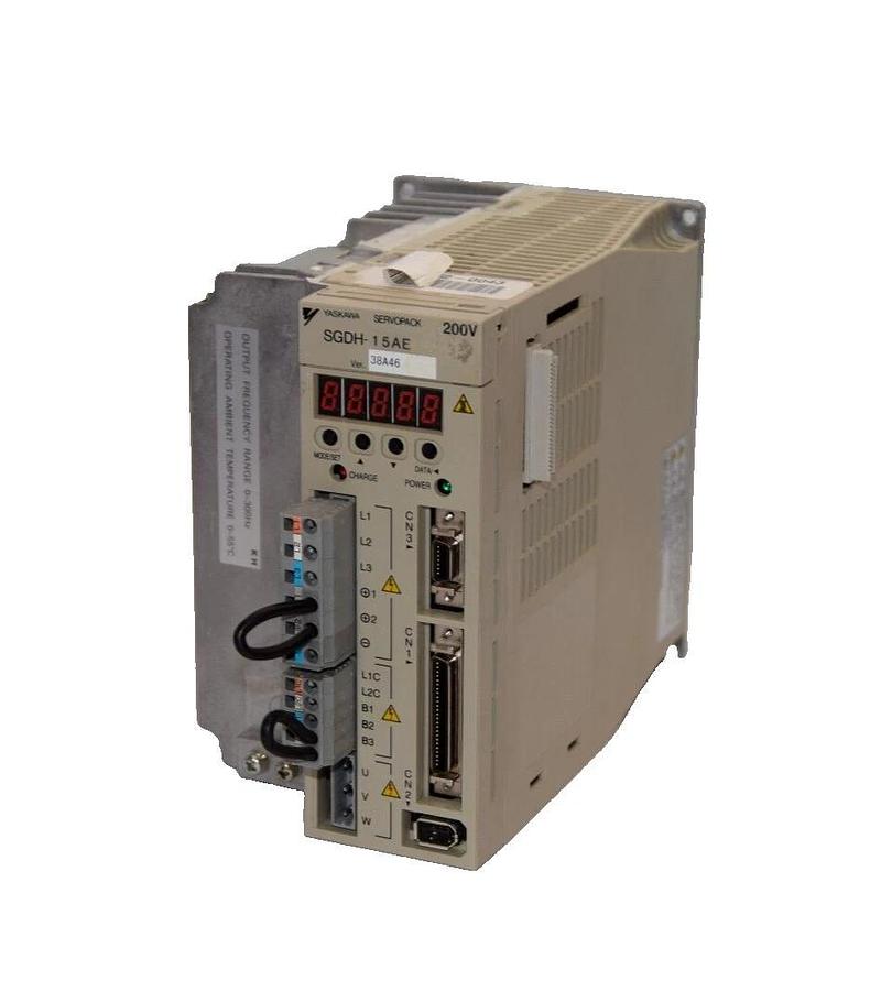 Used Yaskawa ServoPak Drive SGDH-15AE SGDH15AE 200-230v KCC-REM-YEC-SGDH15AE1-09