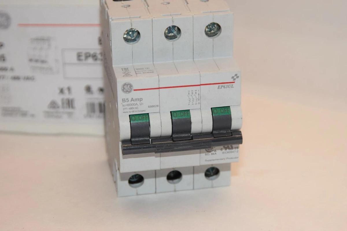 NEW) GE GENERAL ELECTRIC Breaker EP63ULB05  EP60UL B5 Amp 3P 6000A  277/480V