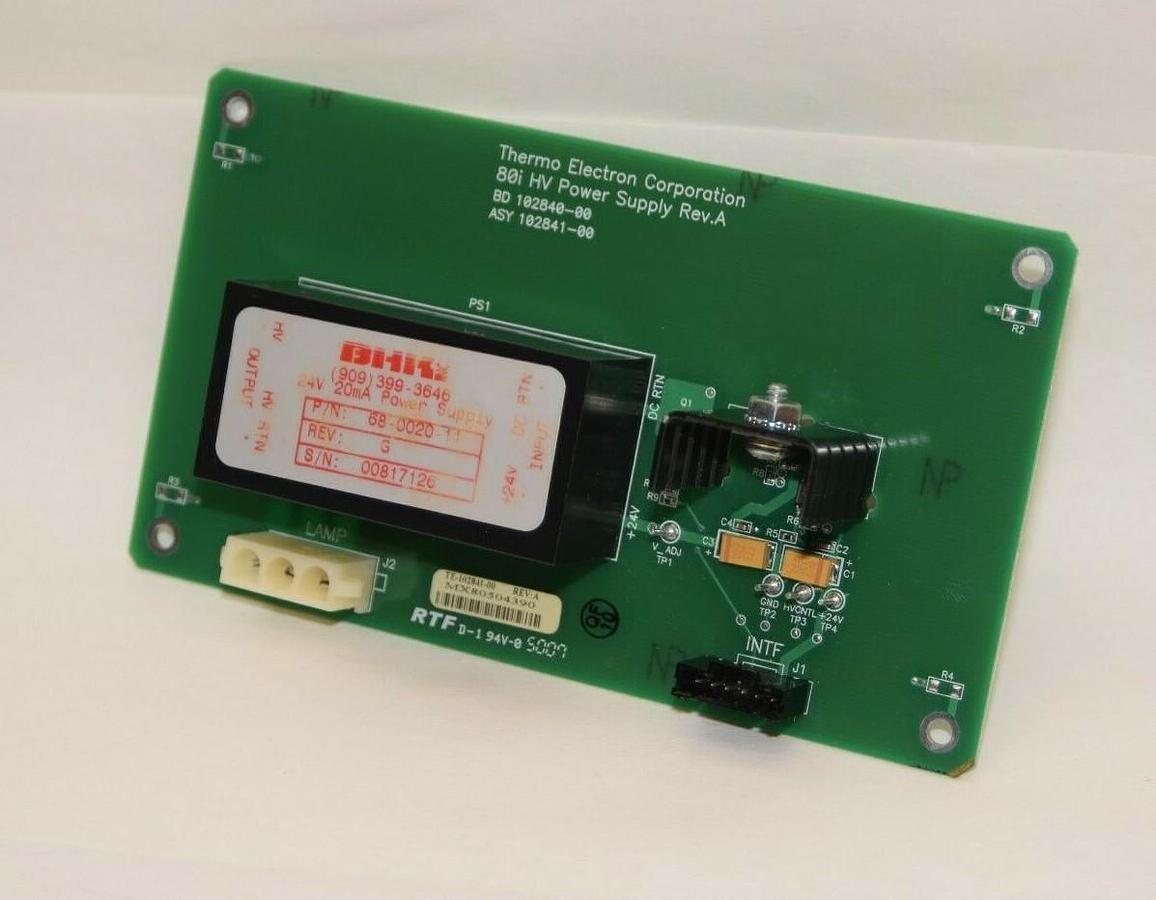 (NEW) THERMO ELECTRON CORP. 102841-00 102840-00 68-0020-11 Power Supply Board