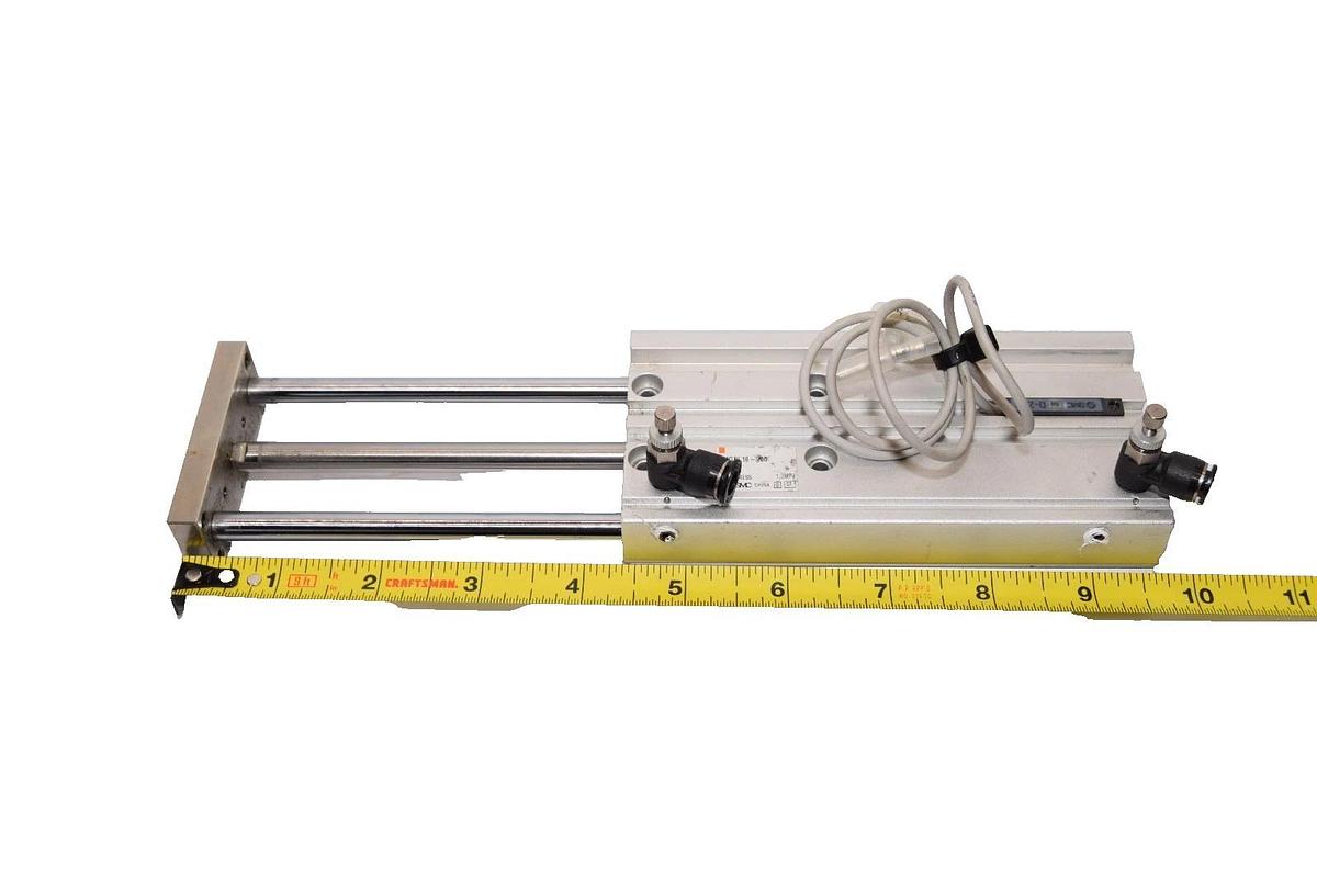 Used SMC MGPL16-100 , MGPL16100 1.0MPa Compact Glide Cylinder