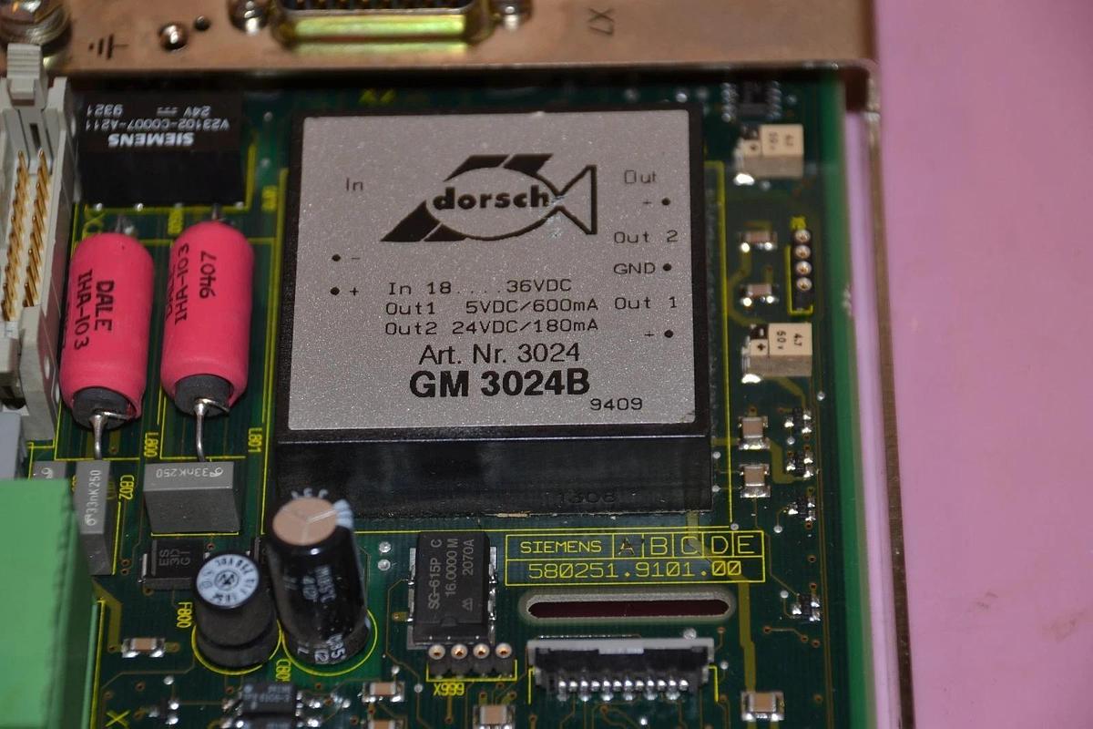 Used SIEMENS 580251.9101.00 6FX1125-1CA01 905 CIRCUIT BOARD