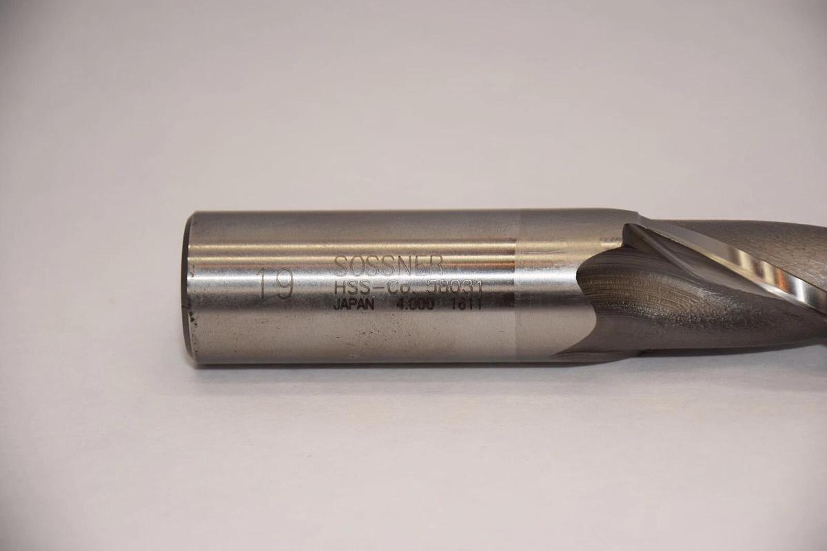 (NEW) SOSSNER 58031 HSS-CO 3/4" Shank End Mill