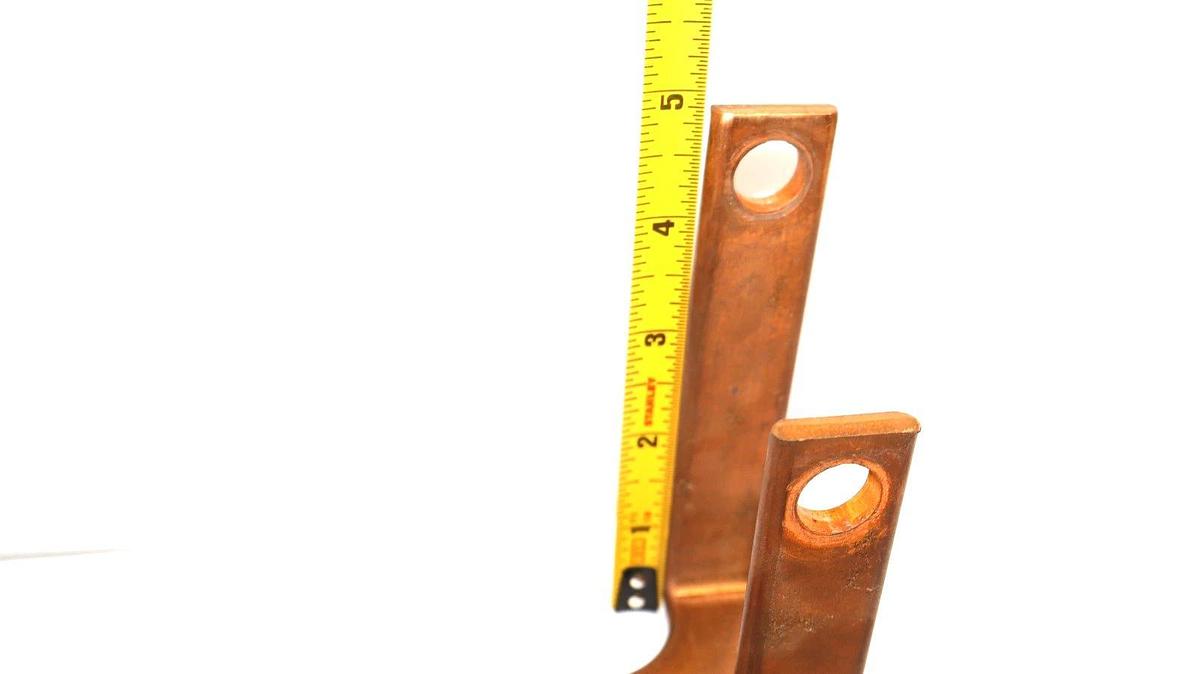 13.5" x 1" x 1/4" Copper Buss Bar For Breaker or Contactor (Lot of 3)