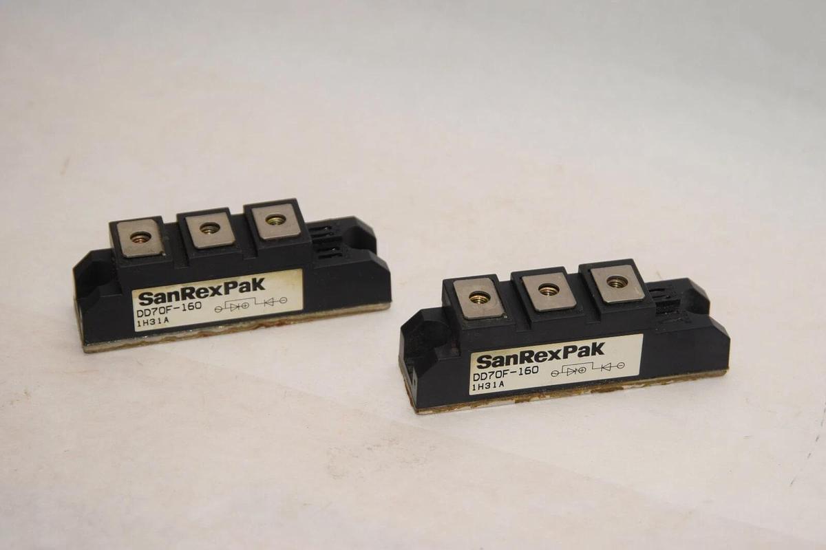 Used (Lot of 2) SANREX PAK DD70F-160 DD70F160 Power Module