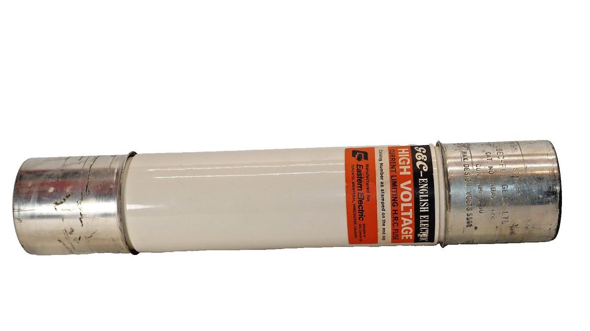 Used GEC STRIKER ENGLISH ELECTRIC FUSE KDAX 12R KDAX12R 230A 230 AMP 5500v