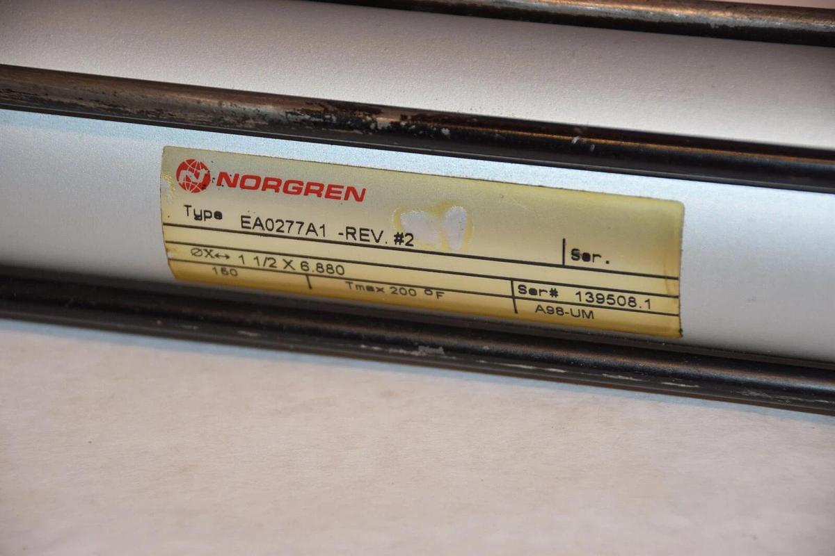 Used NORGREN EA0277A1 - REV #2 EA0277A1 A98-UM 1 1/2"x 6.880 PNEUMATIC CYLINDER