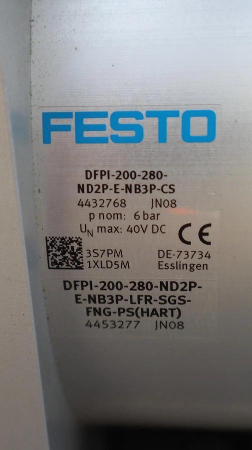 FESTO Cylinder DFPI-200-280-ND2P-E-NB3P-CS Siemens Valve Positioner Linear Act