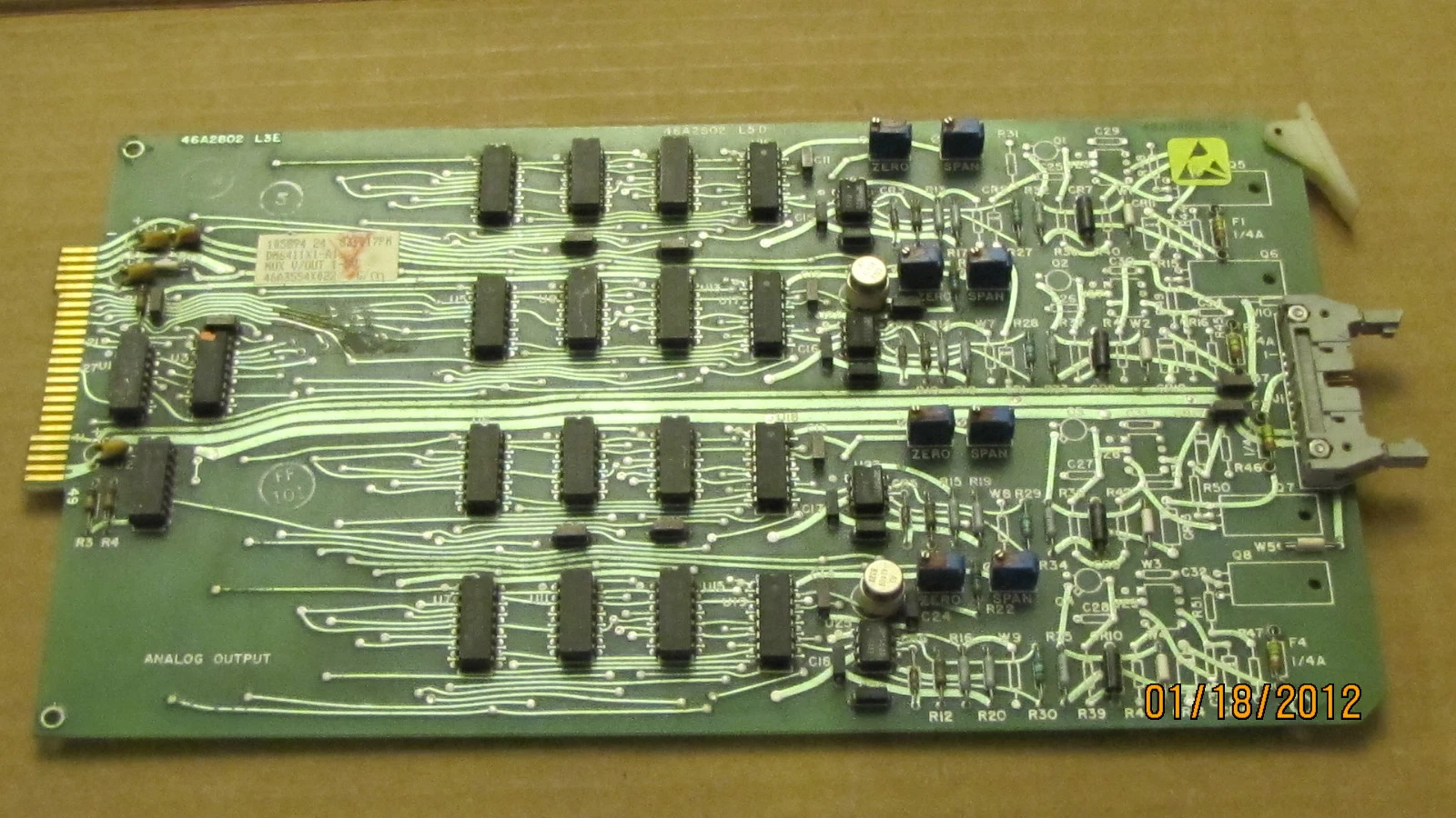 Used FISHER CIRCUIT BOARD DM6411X1-A1 46A355AX022 DM6411X1 A1