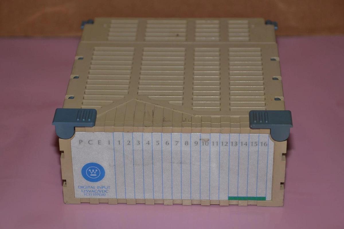 Used WESTINGHOUSE EMERSON OVATION 1C31107G02 125VAC/VDC DIGITAL INPUT PLC MODULE