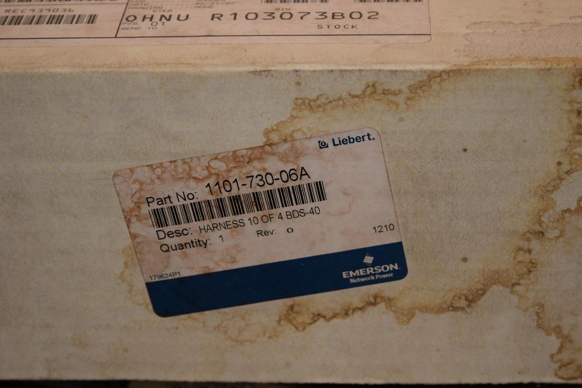 (NEW - Lot of 4) EMERSON / LIEBERT 1101-730-06A 1101-736A-07-08 Harness / Cable