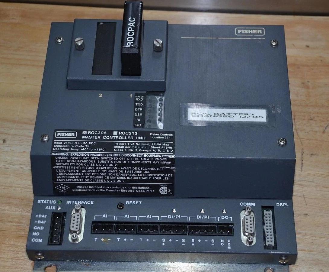 Used FISHER DCS ROC306 ROC 306 ROC-306 Master Controller Unit  W20151X0022