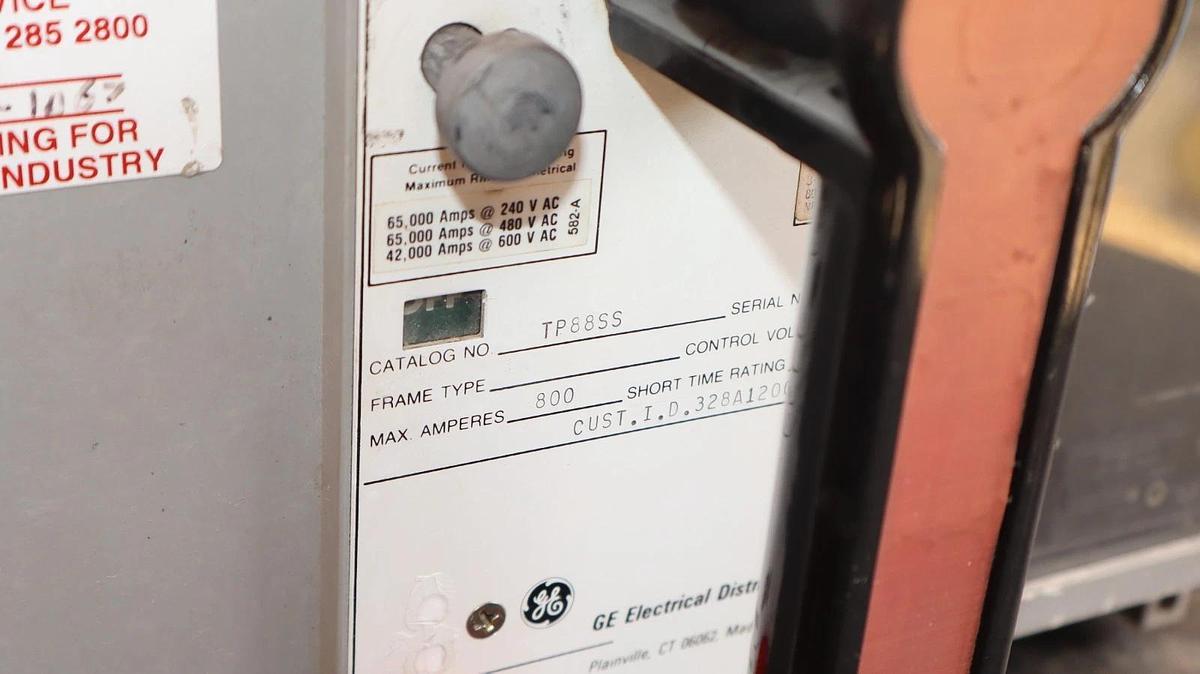 Refurbished GE General Electric Circuit Breaker Power Break 800A Amp TP88SS TS20LSI TR2SX