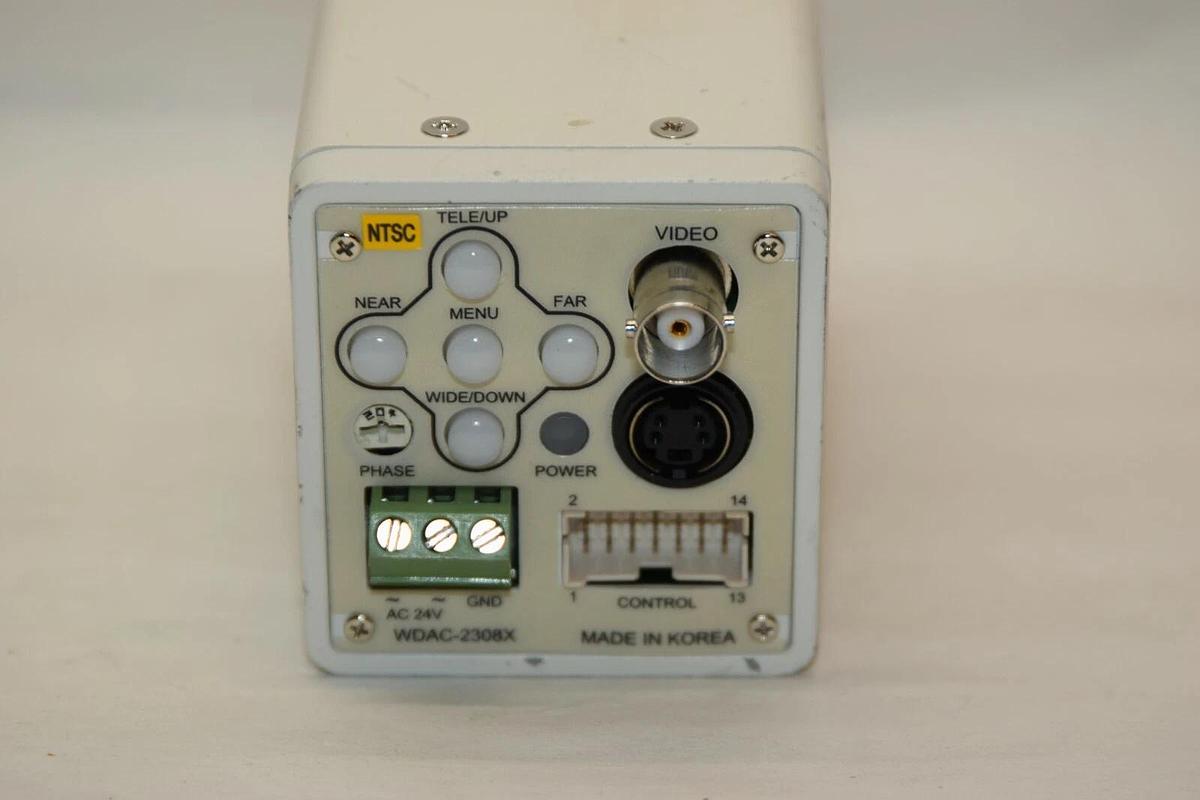 Used WELDEX WDAC-2308X WDAC2308X 24V Color Security Surveillance Camera