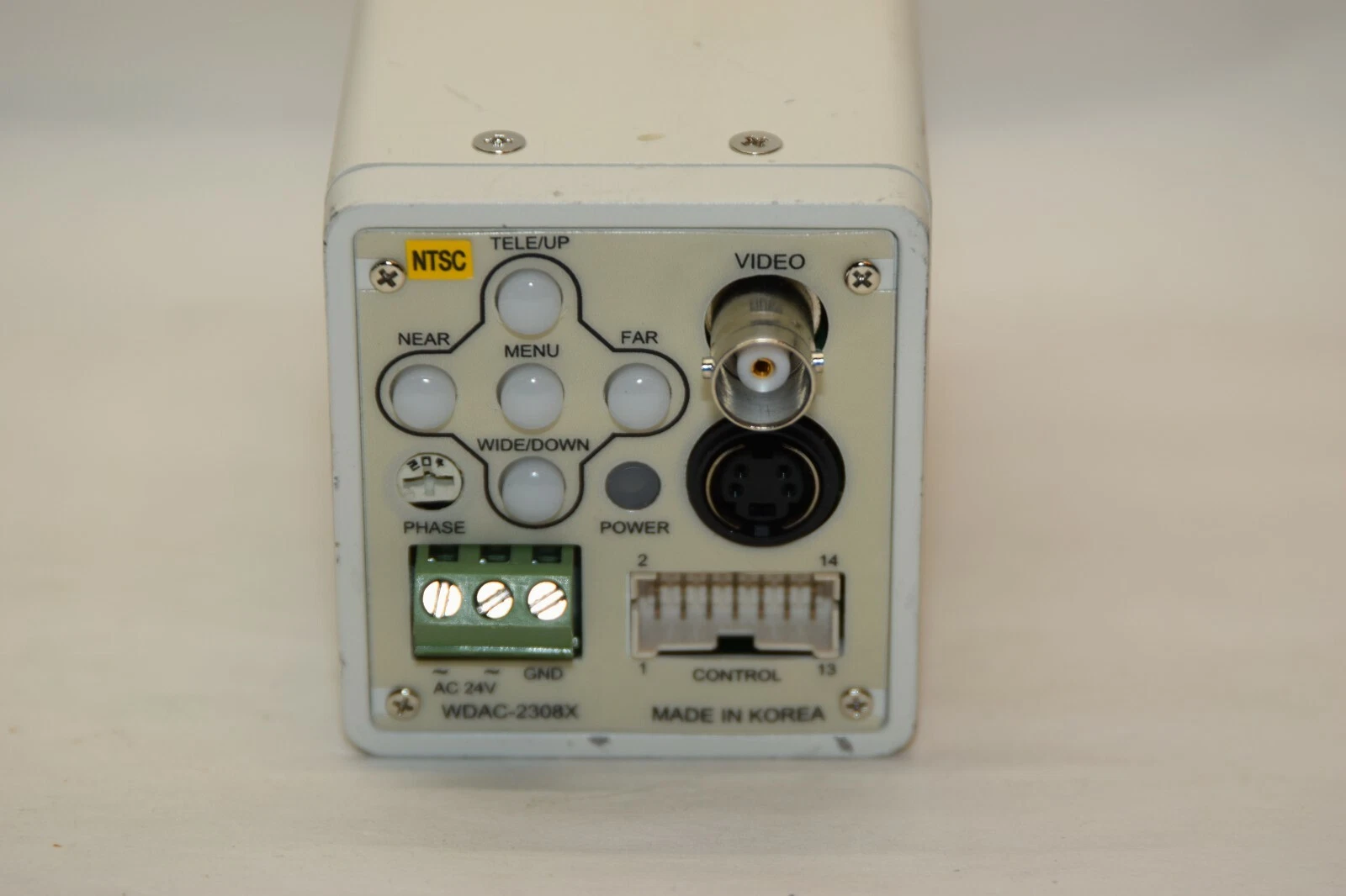 Used WELDEX WDAC-2308X WDAC2308X 24V Color Security Surveillance Camera