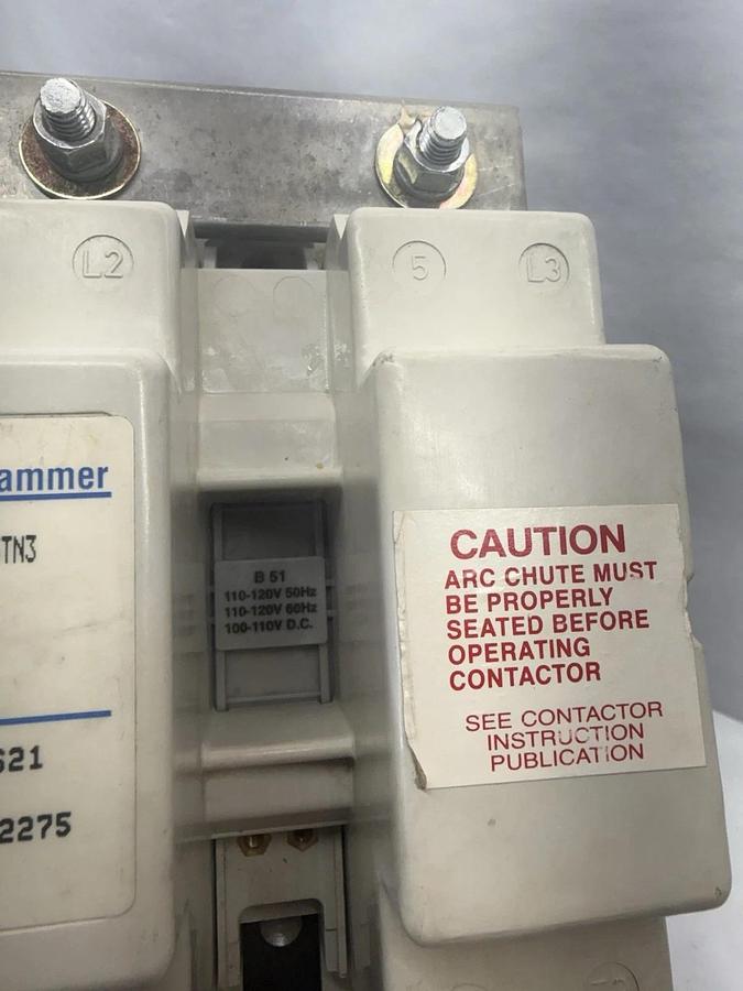 Cutler-Hammer CE15TN3 B1 Magnetic Contactor 600V, 420 Amp 120V coil 420A 1070503