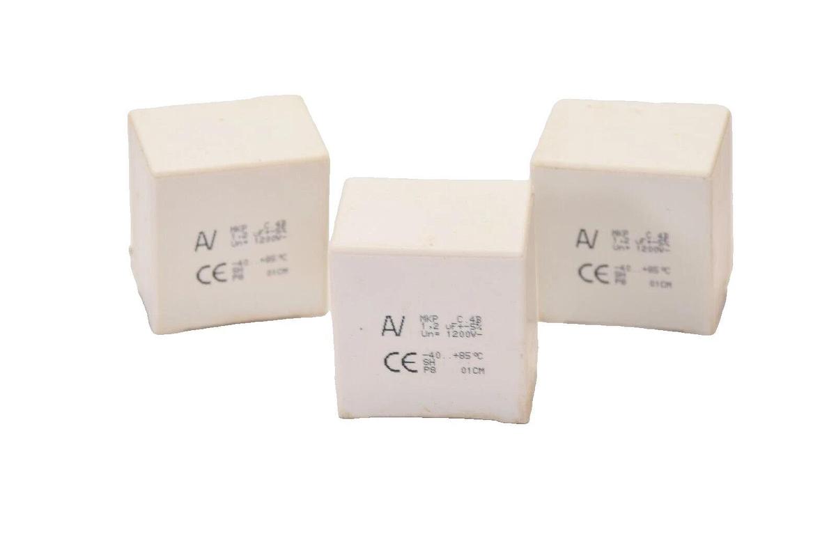 Used (Lot of 3) AV ARCOTRONICS MKP C.4B 1,2uF +-5% Capacitor