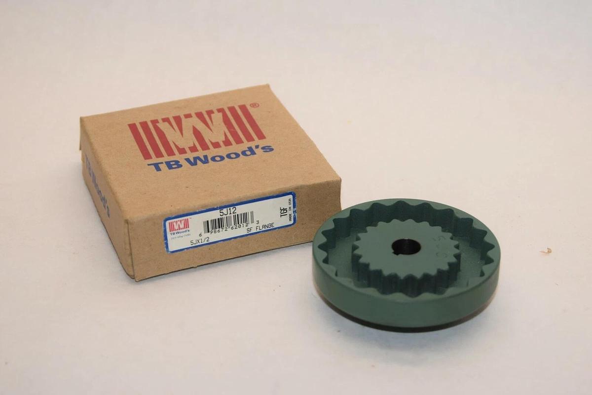 (NEW) TB WOODS 5J12 5JX1/2 1/2" Bore SF Flange