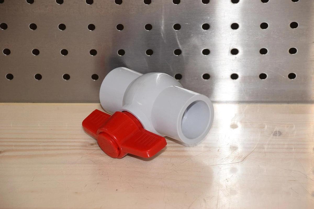 Newval Fluid 1" PVC SCH 40 Ball Valve 1 inch Slip on, Industrial Pool Spa SCH40