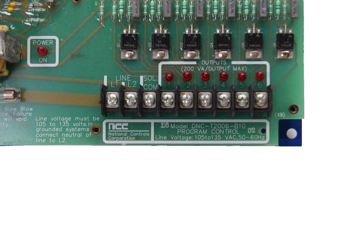 Used NCC Program Control Board Card DNC-T2006-B10 DNCT2006B10