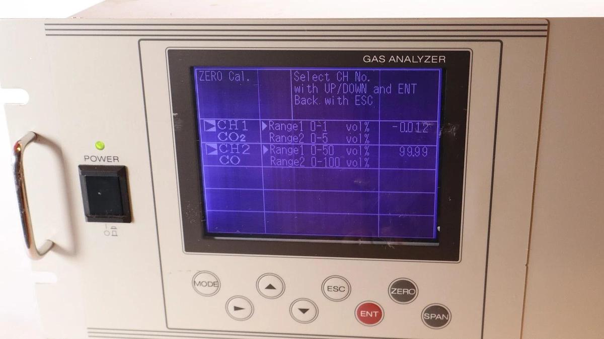 Used Yokogawa IR200-FNGKRTNNNN-4RE , Model IR200 100-240Vac Infrared Gas Analyzer