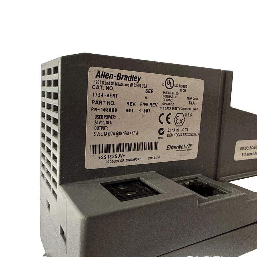 Allen Bradley 1734-AENT /A Point I/O Ethernet Adapter  1734AENT  108000 (New)