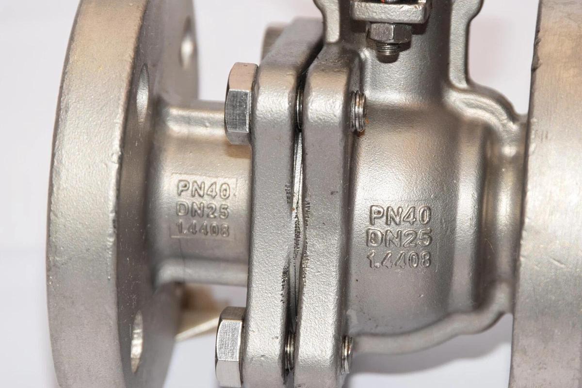 (NEW) RIK Klinger PN40 DN25 YK3AG 1.4408 1" SS Stainless Ball Valve