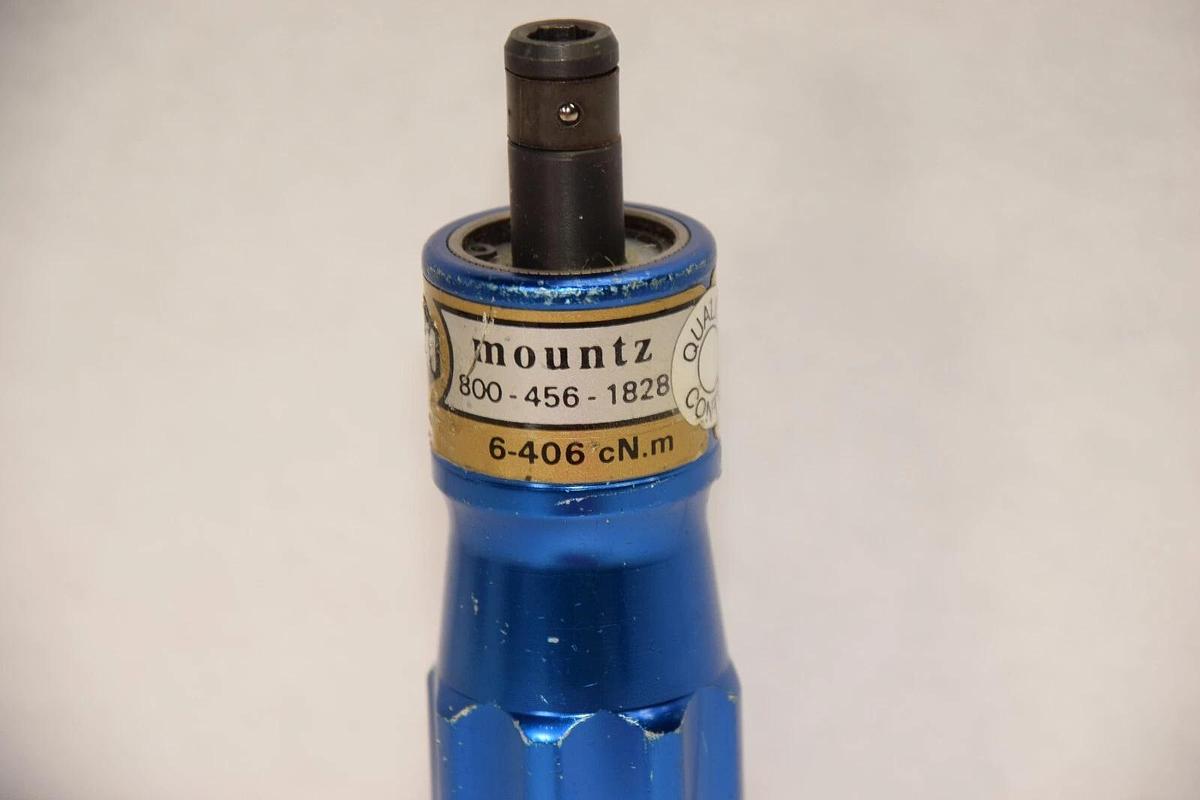 Used MOUNTZ TLS0406 0.5-36 LBF-IN 6-406cN.m Torque Screwdriver / Driver