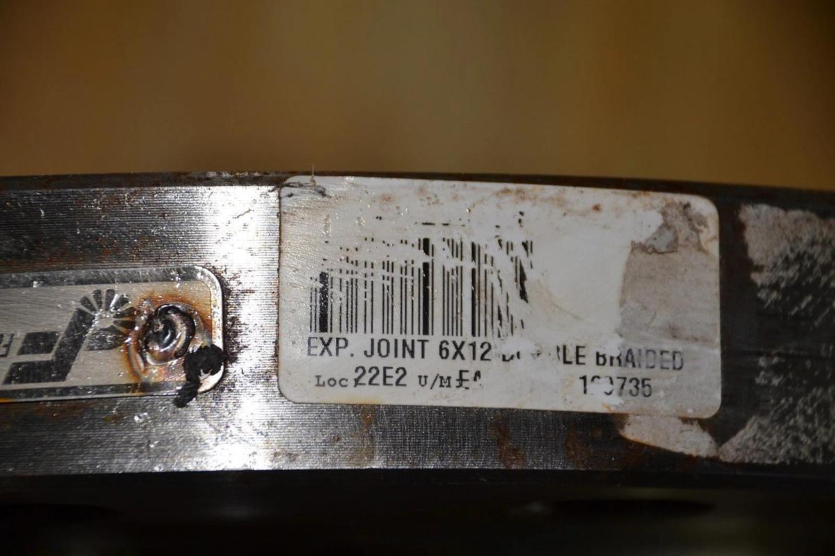 Senior Flexonics 6"x12" Expansion Joint Stainless Steel Flex  6" Flow 12" flange