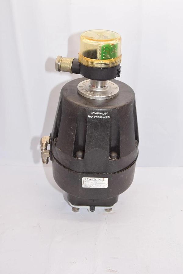 Used ADVANTAGE Max 90psi Spring-To-Open Actuator With ITT IP66 Mechanical Switch