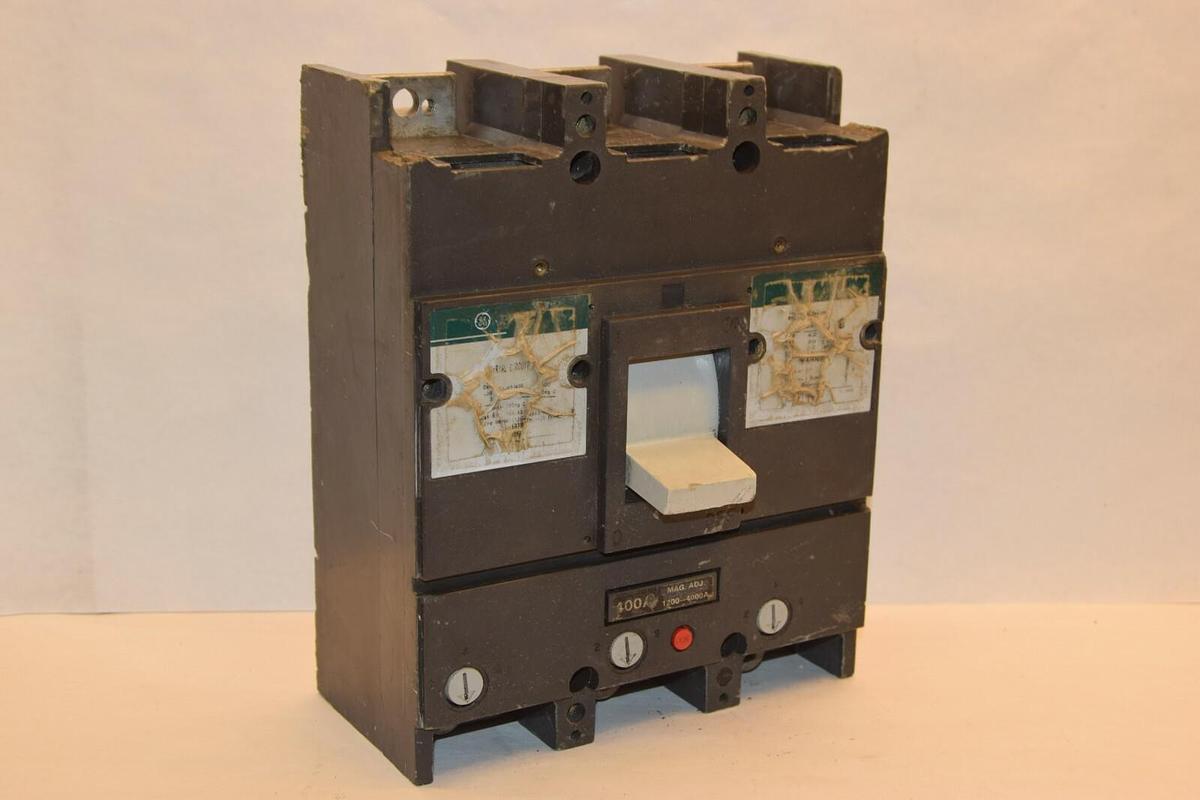 Used GE General Electric Circuit Breaker TJJ436400  ?, 400A 400 Amp A 600VAC 3 Pole
