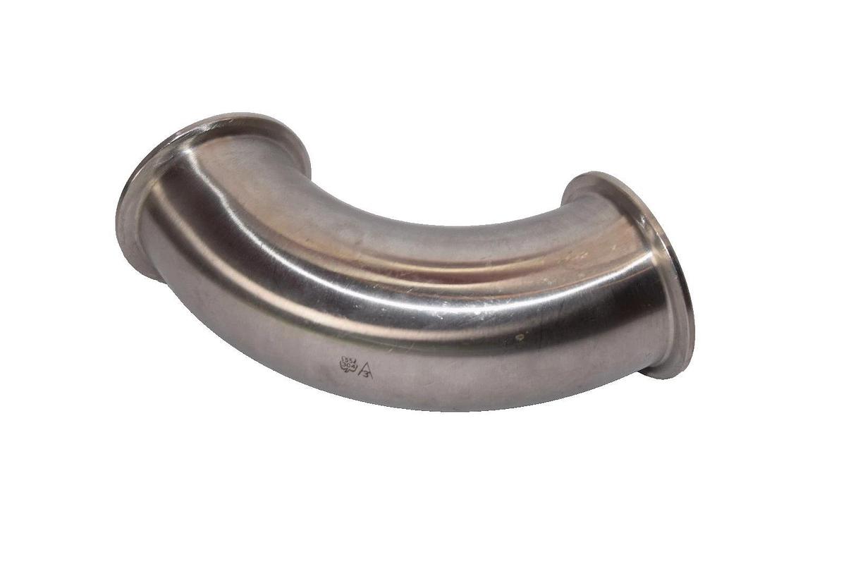 3" Sanitary 90° Sanitary Clamp 304 Stainless Steel Fitting (New)