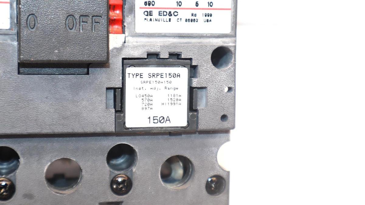 Used GE / GENERAL ELECTRIC SELA36AI0150 3P 150A 150 Amp A Breaker w/ SRPE150A Shunt