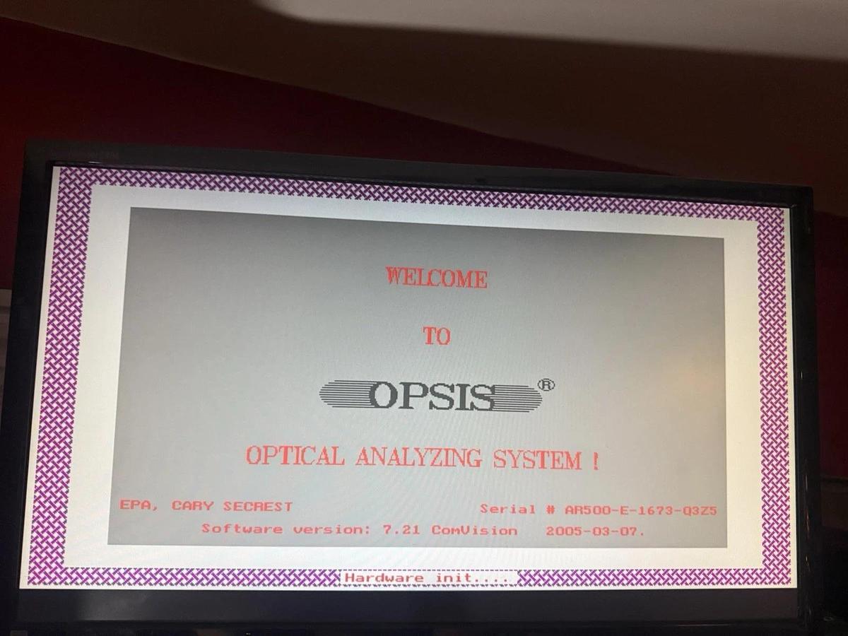 Used Opsis AR500 Particle Detection System -E-1673 AR500-E-1673 AR500E1673