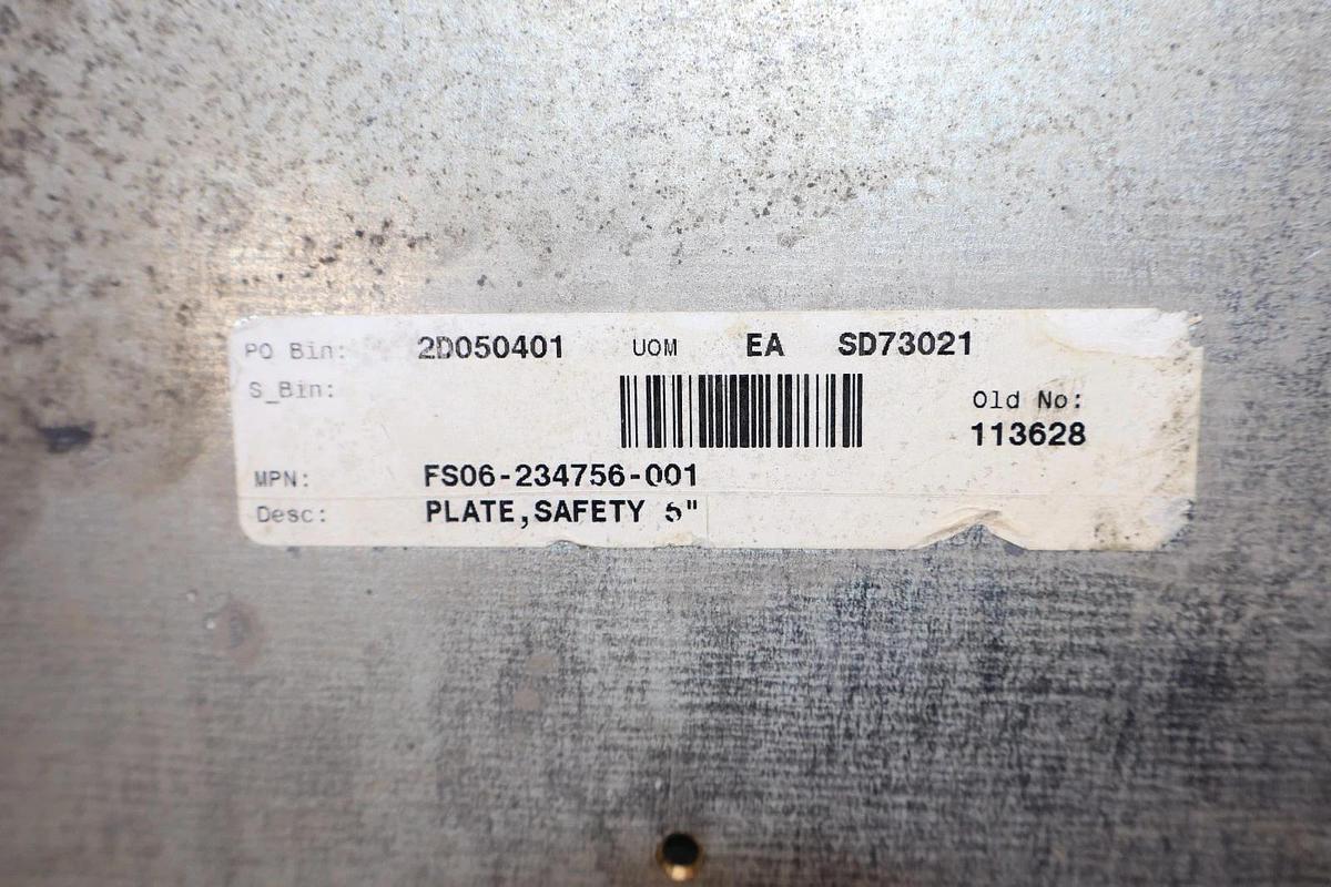 FS06-234756-001 , 11" Diameter 1/2" Thick Safety Plate (New)