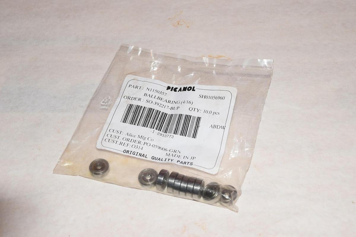 NEW (BAG OF 10) KOYO N1150357 4/16 634-SZ  BALL BEARING