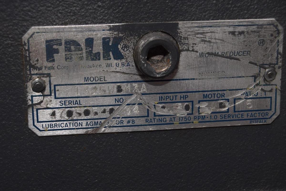 FALK Gearbox Worm Speed Reducer 1325WBM3A 5:1 RIGHT ANGLE (NOS)