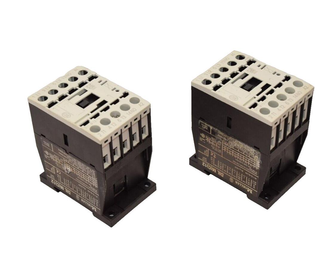 Used (Lot of 2) MOELLER DILM12-10 24Vdc Contactor