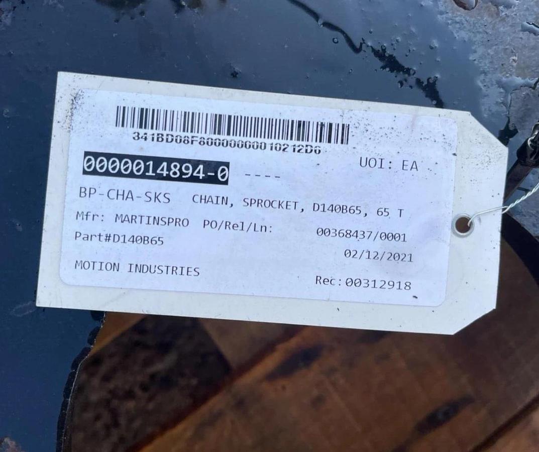 MARTIN D140B65 65 T 65T Double Roller Chain Sprocket (NEW)