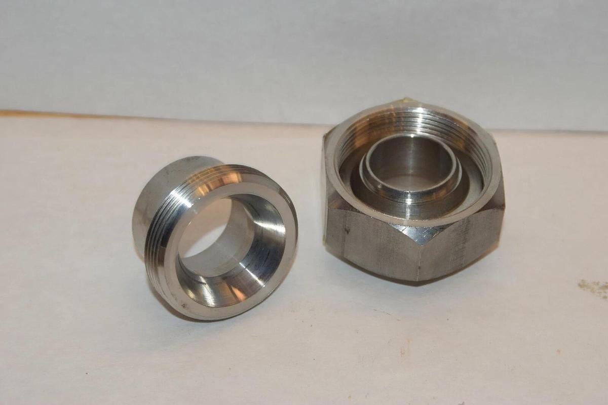 NEW ASP SSP 1714319 252834 1-1/4" UNION TUBE CONNECTOR STAINLESS STEEL