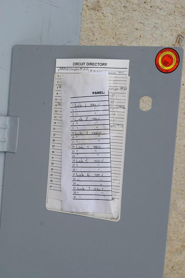 Used Cutler-Hammer 400A Panelboard Pow-R-Line PRL3a 277/480v 400Amp 3ph 4w LOADED