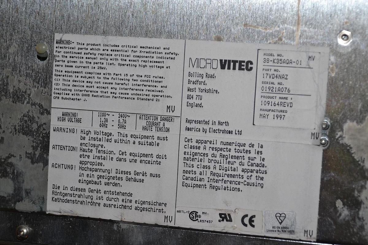 XYCOM 9457-0238120011001  945702381200110 9457-713332  Micro Vitec New