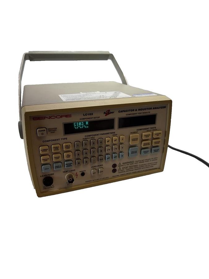 Used Sencore LC103 Capacitor and Inductor Analyzer  With Power Supply "Cal 2024"