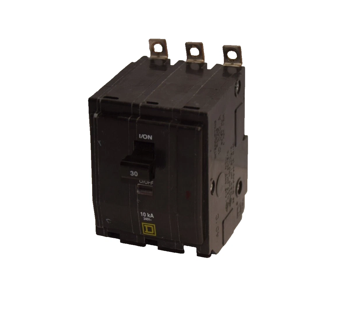 Used Square D Breaker DP-4075 HACR QOB 30A 30 Amp 3 Pole 3P 240v (Used)