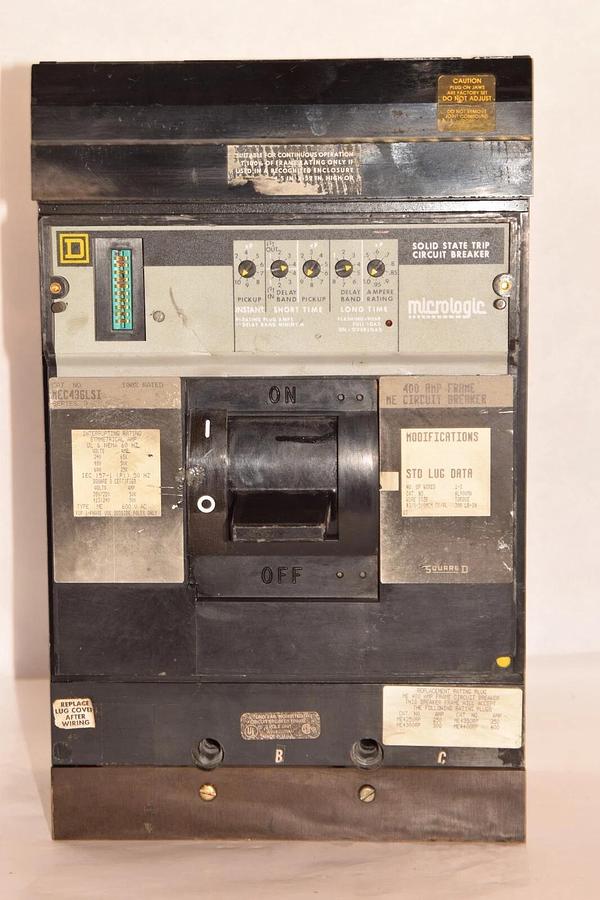 Used SQUARE D MEC436LSI Series 3 3P 600V 400A 400 Amp Breaker*Chip