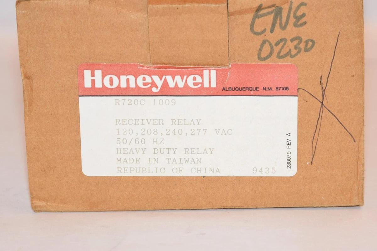 (NEW) HONEYWELL R720C 1009 R720C1009 120V 50/60Hz Receiver Relay