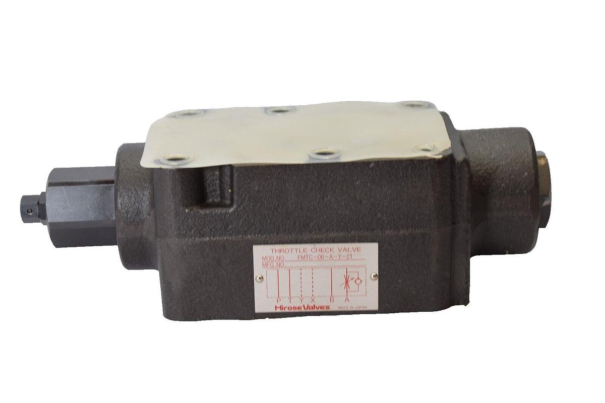 (NEW) HIROSE VALVES FMTC-06-A-Y-21 , FMTC06AY21 Throttle Check Valve