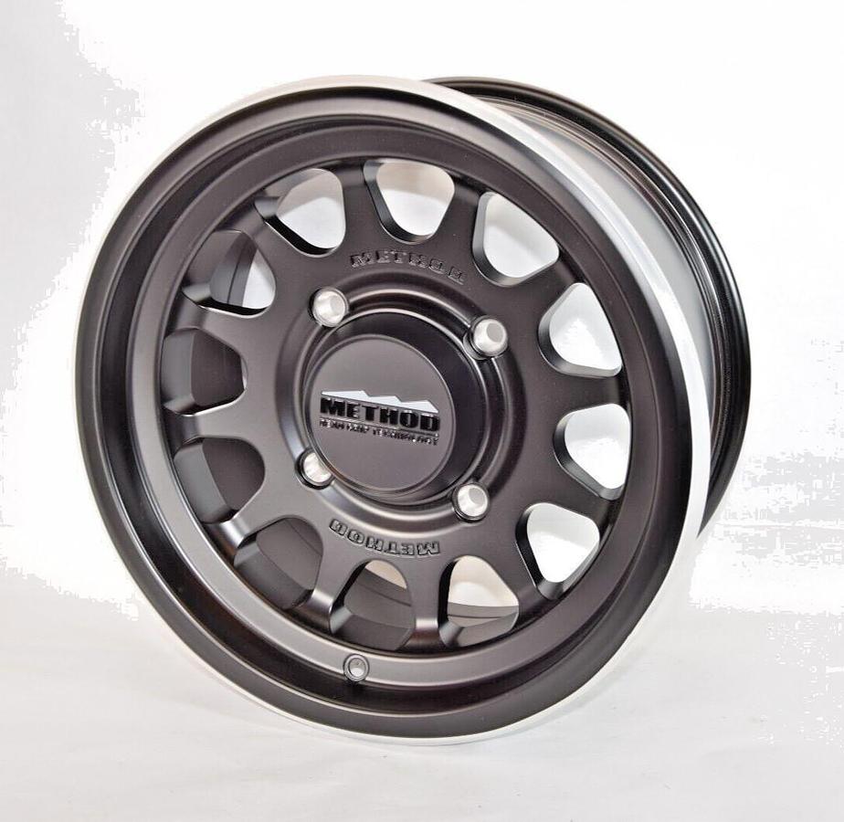 Method 15" ATV UTV Wheel MR414 MR41457046543 Bead Grip 15x7 Matte Black 13mm NEW